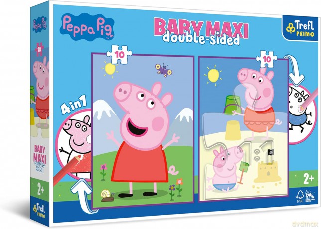 TREFL 2x10 el. Baby Maxi Pogodny dzień Peppy [PUZZLE]
