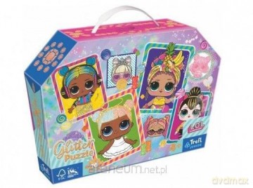 TREFL 70 el. glitter Kolorowe laleczki L.O.L [PUZZLE]