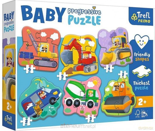 TREFL Baby Progressive - Pojazdy [PUZZLE]