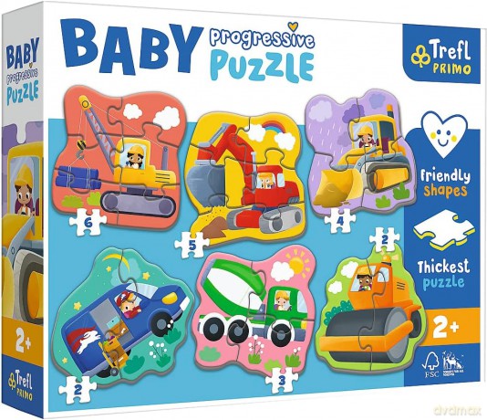 TREFL Baby Progressive - Pojazdy [PUZZLE]