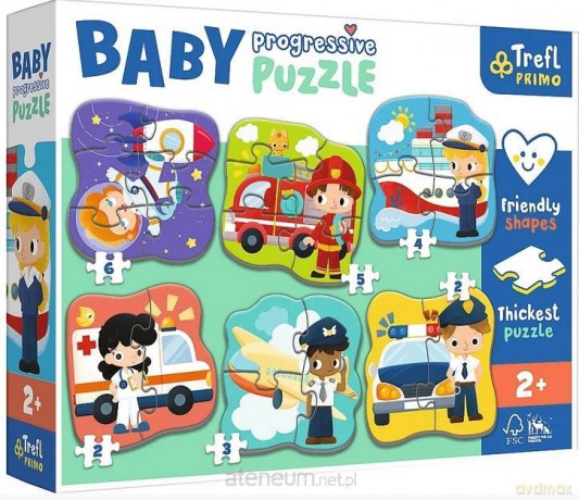 TREFL Baby Progressive - Zawody i pojazdy [PUZZLE]