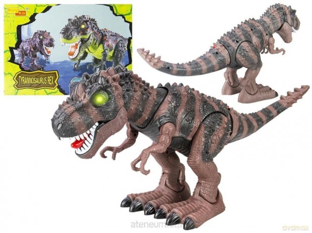 Tyranozaur na baterie brązowy [FIGURKA]