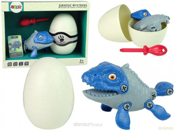 Zestaw Dinozaur Mosasaur z Jajkiem DIY [FIGURKA]