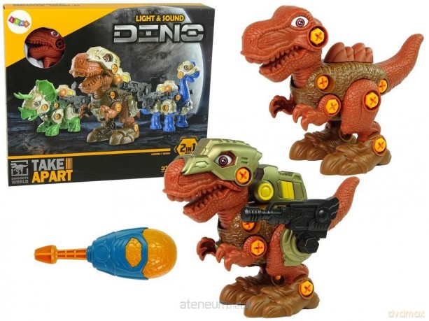 Zestaw dinozaurów do rozkręcania 3szt [FIGURKA]