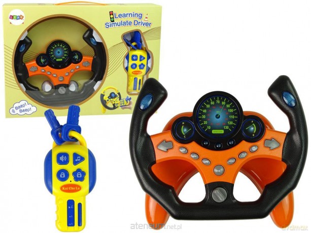 Zestaw kierownica + kluczyki pomarańczowy