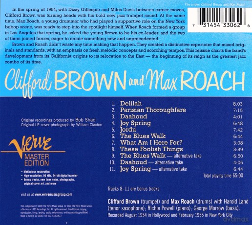 Clifford Brown-Max Roach: Master Edition (digipack) [CD]
