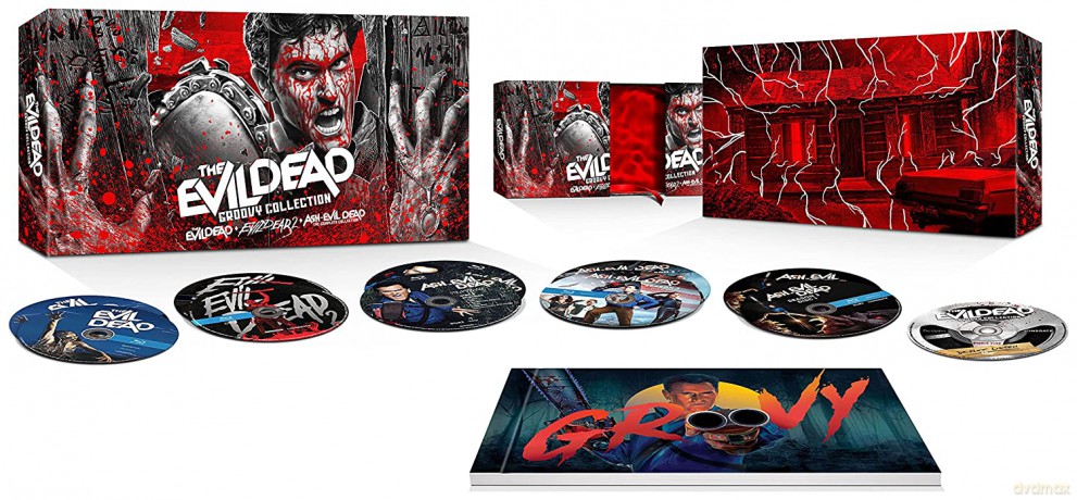 The Evil Dead Groovy Collection: The Evil Dead / Evil Dead 2 / Ash vs Evil Dead: The Complete Collection [BOX] [2xBlu-Ray 4K]+[8xBlu-Ray]+[DVD]