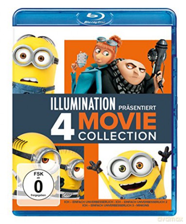 Despicable Me 1-3 & Minions (Minionki 1-4) [4xBlu-Ray]