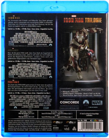 Iron Man Trilogy [3xBlu-Ray]