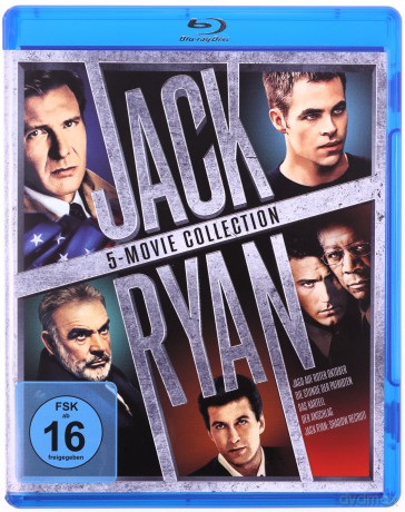Jack Ryan Collection: The Hunt for Red October / Patriot Games / Clear and Present Danger / The Sum of All Fears / Jack Ryan: Shadow Recruit (Polowanie na Czerwony Październik / Czas patriotów / Stan zagrożenia / Suma wszystkich strachów / Jack Ryan: Teor
