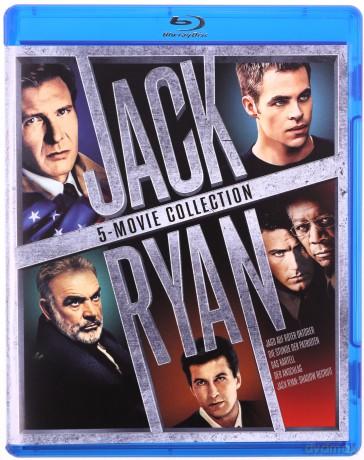 Jack Ryan Collection: The Hunt for Red October / Patriot Games / Clear and Present Danger / The Sum of All Fears / Jack Ryan: Shadow Recruit (Polowanie na Czerwony Październik / Czas patriotów / Stan zagrożenia / Suma wszystkich strachów / Jack Ryan: Teor
