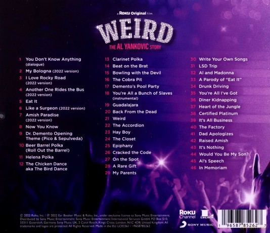 Weird: The Al Yankovic Story soundtrack ("Weird Al" Yankovic) [CD]