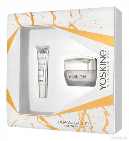 Yoskine Zestaw prezentowy Japan Gold 50+ (krem na dzień i noc 50ml+krem pod oczy 15ml)