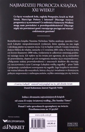 Czarny łabędź. Jak nieprzewidywalne zdarzenia rządzą naszym życiem - Nassim Nicholas Taleb [KSIĄŻKA]