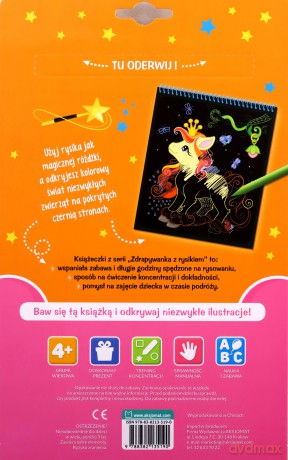 Magiczne zwierzęta. Zdrapywanka z rysikiem - Anna Podgórska [KSIĄŻKA]