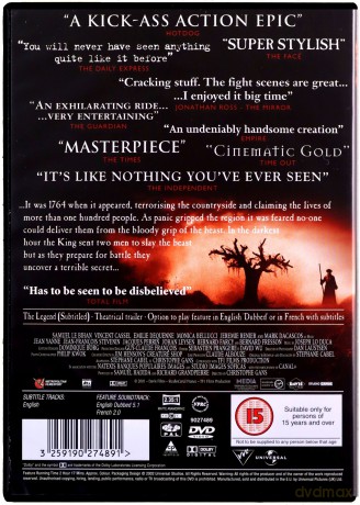 Brotherhood of the Wolf (Braterstwo wilków) [DVD]