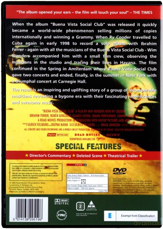 Ry Cooder the Buena Vista Social Club (Buena Vista Social Club) [DVD]