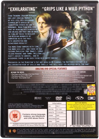 The Butterfly Effect (Efekt motyla) [DVD]