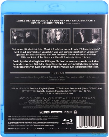 The Elephant Man (Człowiek słoń) [Blu-Ray]