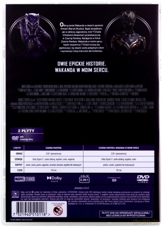 Czarna Pantera 1-2 Pakiet [2DVD]