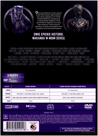 Czarna Pantera 1-2 Pakiet [2DVD]