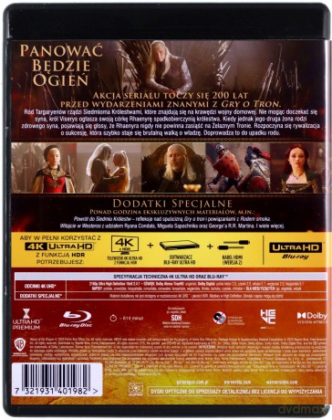 Ród Smoka Sezon 1 [4xBlu-Ray 4K]
