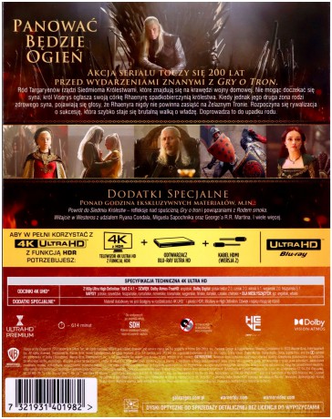 Ród Smoka Sezon 1 [4xBlu-Ray 4K]