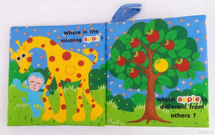 Monkey Cloth Book-The Missing Spot