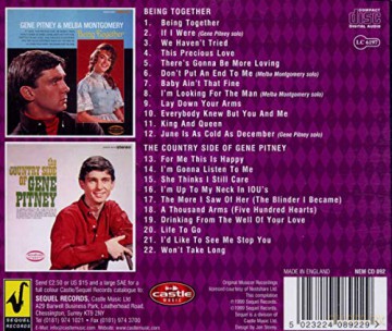 Gene Pitney: 2 On 1 / Being Together + Country Side Of.. [CD]