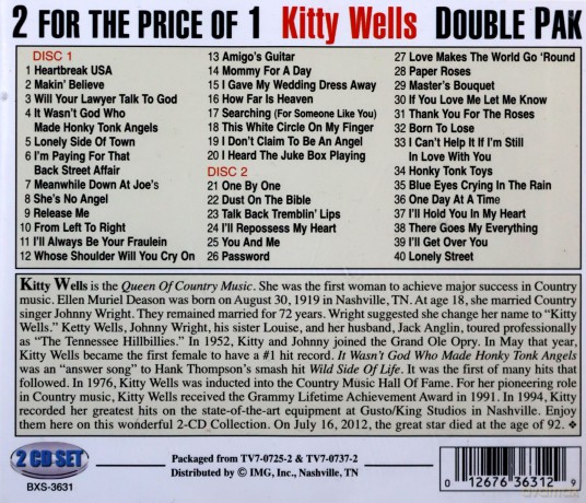 Kitty Wells: 40 Greatest Hits [2CD]