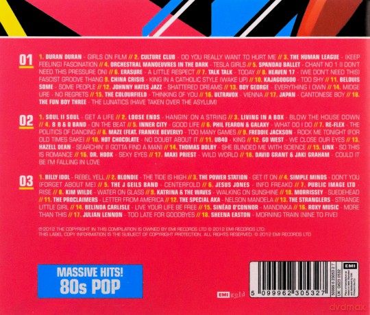 Massive Hits!: 80S Pop [3CD]