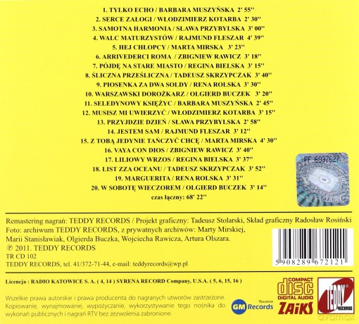 Niezapomniane piosenki lat 50-tych (Muzyczne Sentymenty 2) (digipack) [CD]
