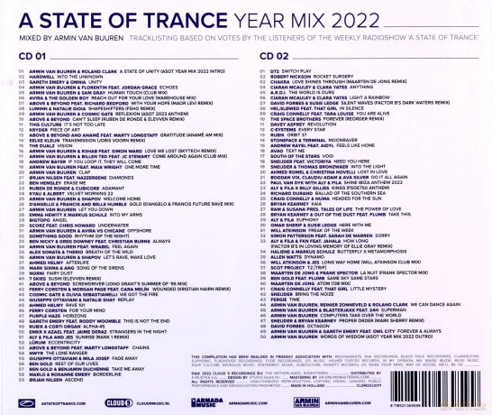 Armin Van Buuren: A State Of Trance Year mix 2022 [2CD]