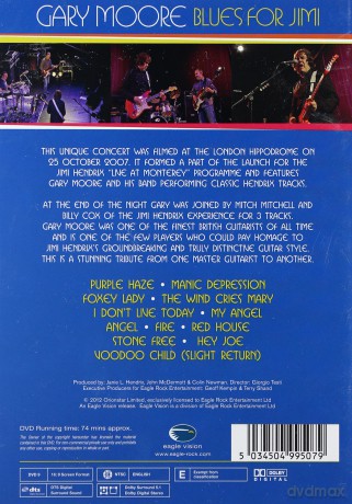 Gary Moore: Blues For Jimi [DVD]