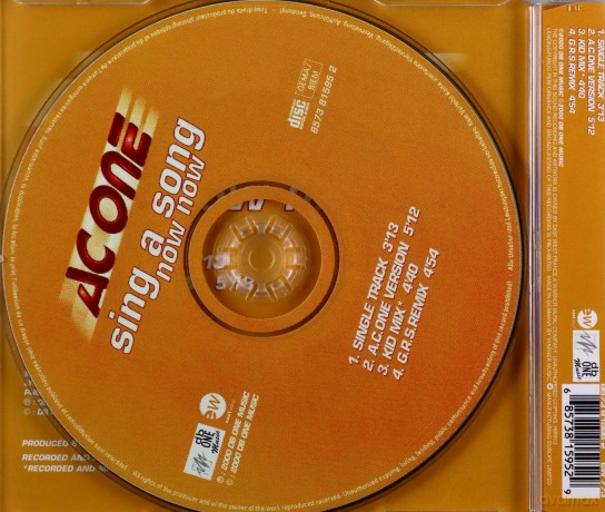 Ac One-Sing A Song Now Now [CD]