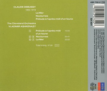 Co/Ashkenazy: Debu:La Mer/Nocturnes [CD]