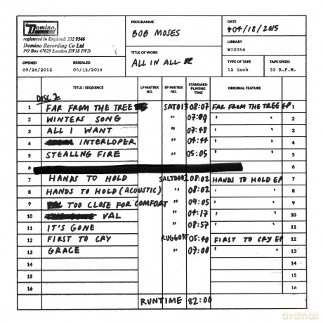 Bob Moses: All In All [2CD]