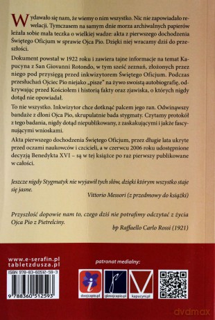 Przesłuchanie Ojca Pio. Odtajnione archiwa Watykanu [KSIĄŻKA]
