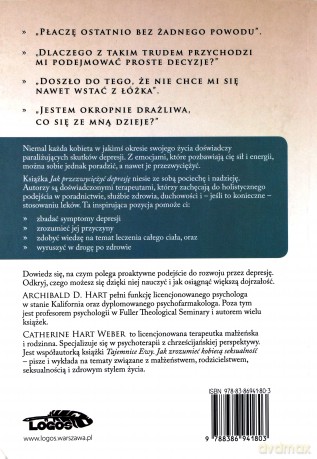Jak przezwyciężyć depresję. Przewodnik dla kobiet - Archibald D. Hart,Catherine Hart Weber [KSIĄŻKA]
