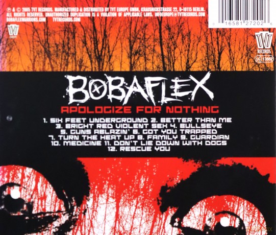 Bobaflex: Apologize For Nothing [CD]