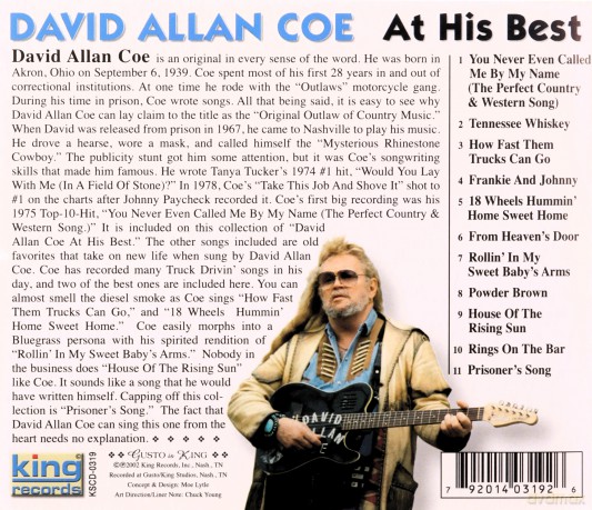 David Allan Coe: At His Best [CD]