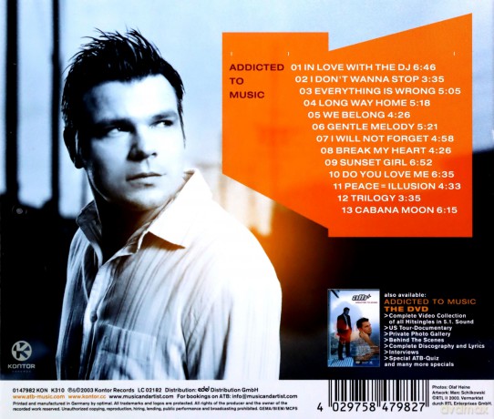 Atb: ATB-Addicted To Music [CD]