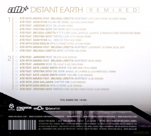 Atb: ATB-Distant Earth Remixed [2CD]
