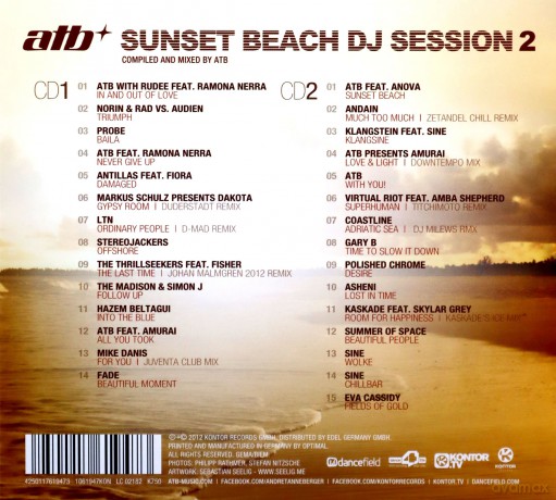 Atb: ATB-Sunset Beach DJ Session 2 [2CD]