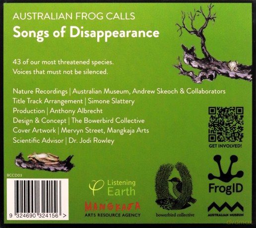 Songs Of Disappearance: Australian Frog Calls [CD]