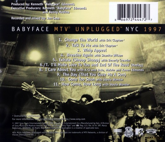 Babyface-Mtv Unplugged [CD]