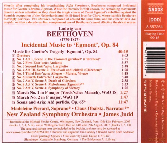 Beethoven Egmont Incidental Music Ah Perfido! [CD]