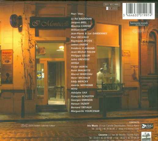 Line Adam: Belgie-Belgique [CD]