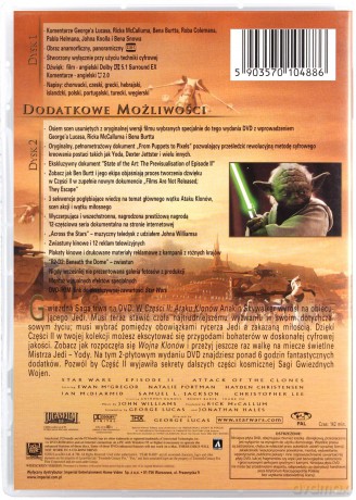 Gwiezdne Wojny epizod 2. Atak Klonów (Star Wars) [2DVD]