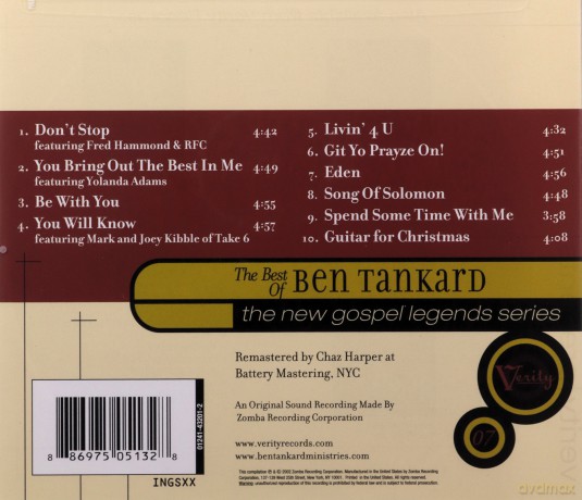 Ben Tankard-Best Of [CD]